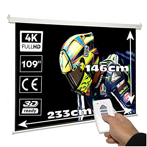 Pantalla de proyeccion motorizada de 109', Dimensiones de la Tela 2,33 x...