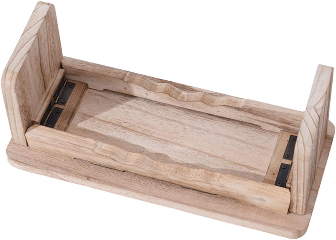 POPETPOP Portable Zen Stool Wooden Meditation Bench Non-Slip Design Suitable for Household Stool