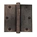 Baldwin 1035402INRP Square Mortise Hinge Non Removable Pin, Distressed Oil Rubbed Bronze