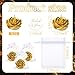 Treela 24 Set Flower Candles Wedding Favor for Guests Mini Gold Rose Shaped Tealight Candles for Return Gift Wedding Birthday Bridal Shower Housewarming Party