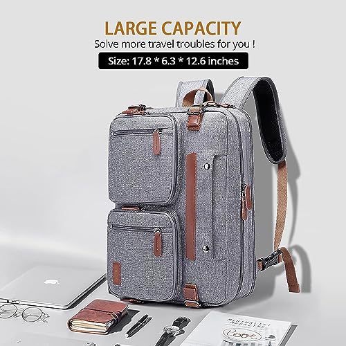 Image of Molnia 3 in 1 Laptop Backpack,17.3 inch Computer Bags for Men, Briefcases For Men, For Travel Bussiness School Men Women