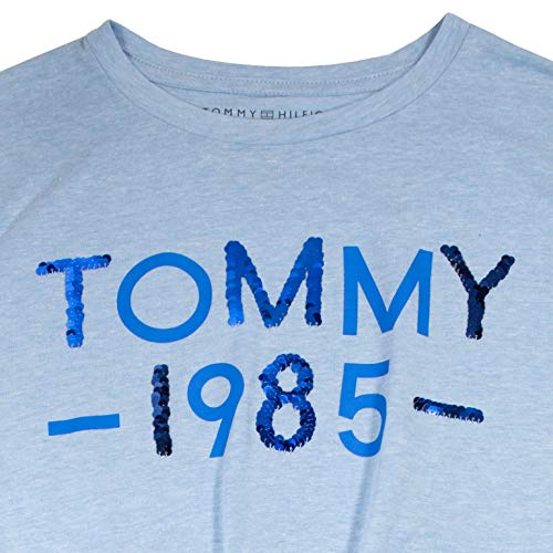 Image of Tommy Hilfiger Girls Sequin Flag Tee (Big Kids)