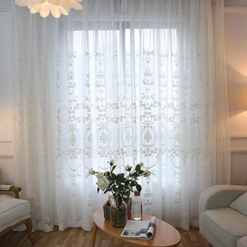 ZYY-Home curtain Bianca Pizzo Tenda in Tulle