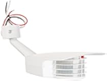 RAB Lighting STL200W Stealth Sensor, Plastic, 200 Degrees View Detection, 1000W Power, 120V, White