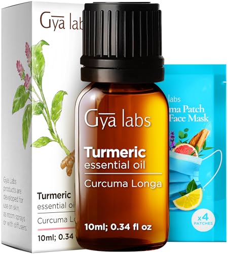 Image of 100% Pure Turmeric Essential Oil - 0.34 Fl Oz - Turmeric Oil for Hair, Skin, Diffuser, Aromatherapy & DIY Candle Making Scent