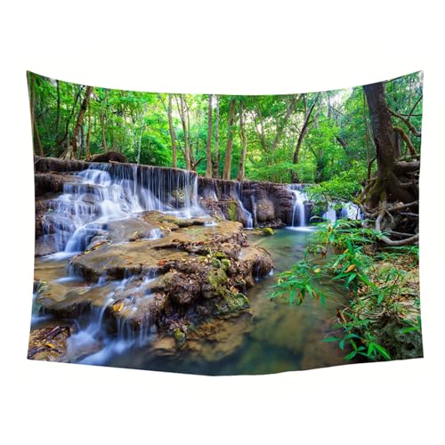Tenture murale forêt 220x240cm grand format textile durable