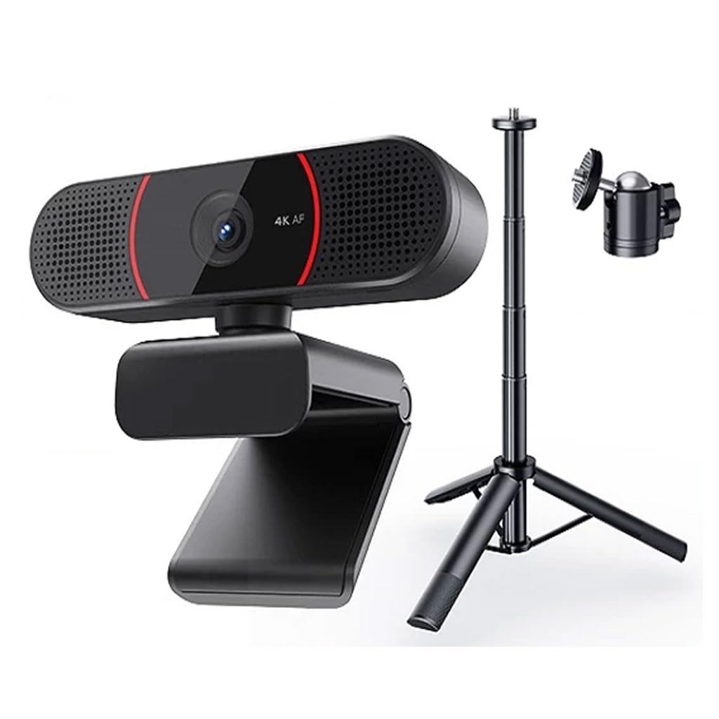 LEIYTFE Autofocus Webcam 4K Web Cam for PC with Microphone,USB Computer Camera for Desktop Laptop Video Calling Gaming Meeting,Plug and Play(with Tripod)-image-33