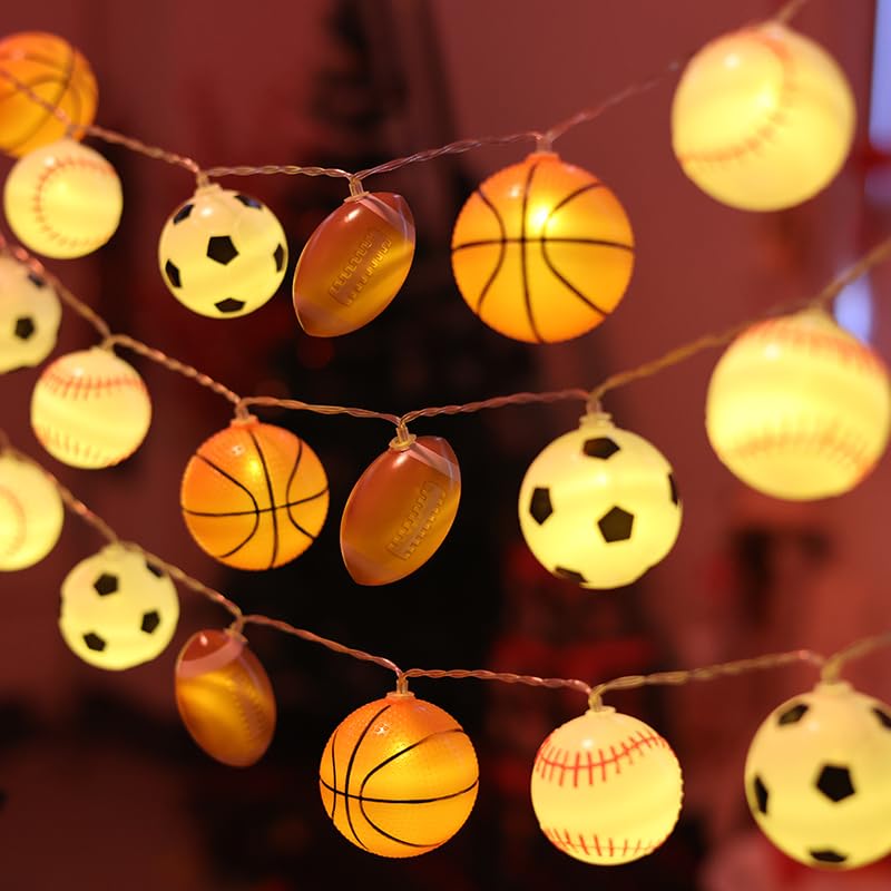 LED-Lichterkette for Fußball und Basketball(20Led 3m-Usb,Baseball)