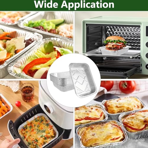 VIDETOL 30 Stück Aluschalen, 4900ml Aluschalen Grill, 37 x 26 x 7 cm Alu Tropfschalen, Grill Aluschalen, Grillschalen für Gasgrill, Braten, Kochen