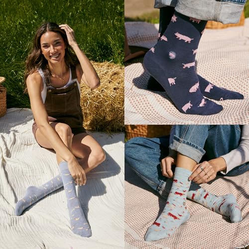 Image of Conscious Step Women's Fair Trade Organic Cotton Crew Socks | 3 Pack | Every Pair Helps Support our Humanitarian Partners