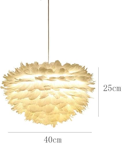 Miniatura 10 de Candelabros modernos, lámparas de techo de montaje, lámpara de plumas, lámpara de techo blanca nórdica moderna, lámpara de techo creativa para