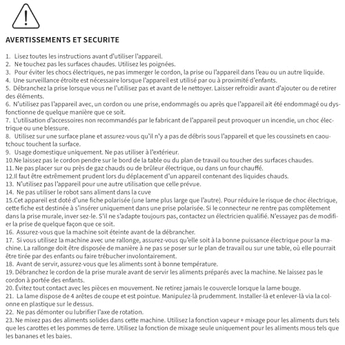 Baby brezza - Food Maker Deluxe - Robot Multifonction Bébé - Chauffe à la Vapeur Et Mixe Les Aliments par Simple Pression d'un Bouton – Image 3