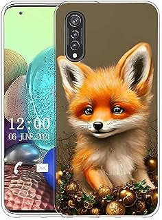 Sunrive Case compatible with CUBOT P80, Ultra Slim Transparent Soft Premium TPU Silicone Back Rubber Bumper Protector Patterns Cover(Cat, Ball)