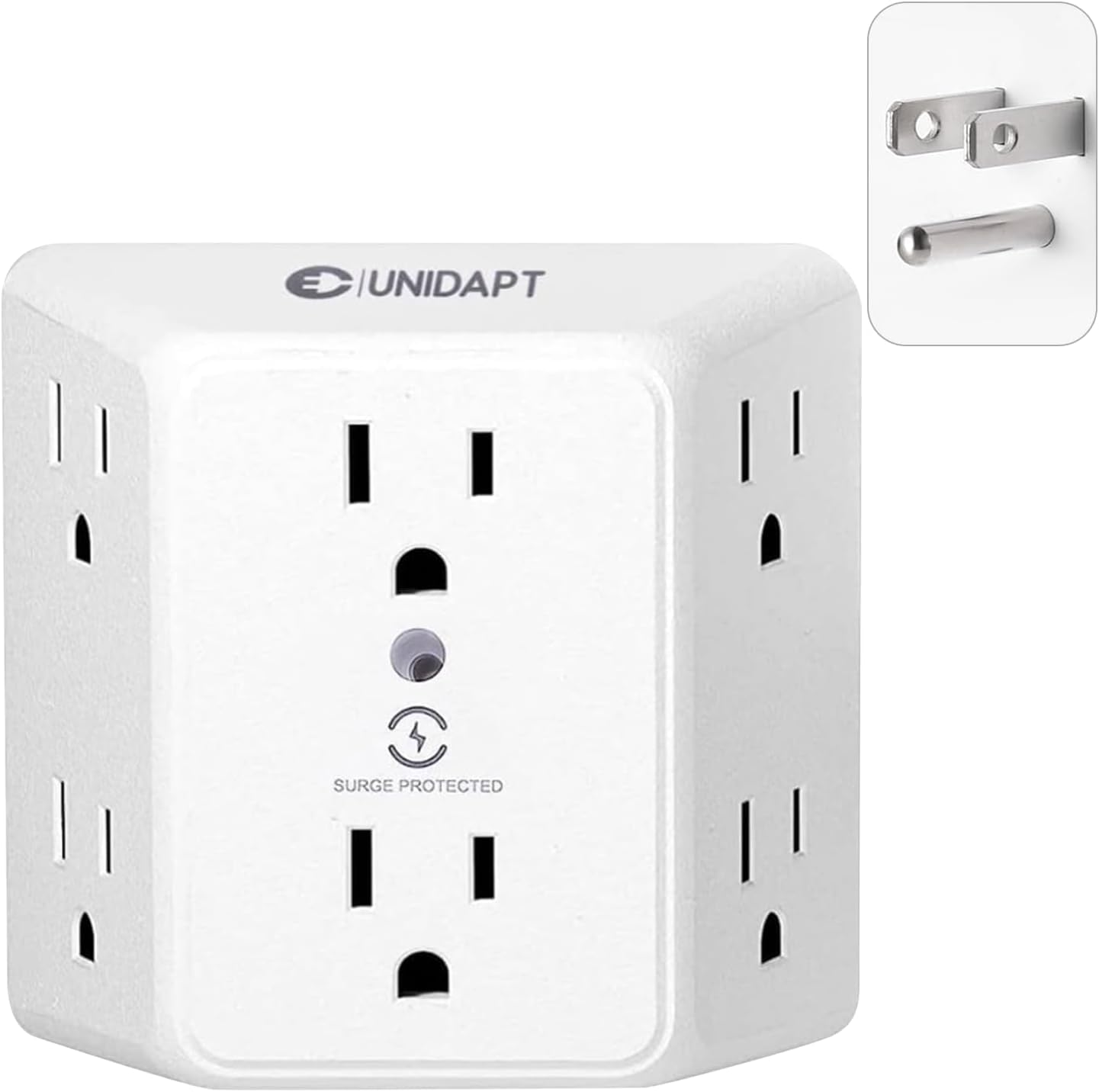 Unidapt 6 Outlet Wall Plug Extender