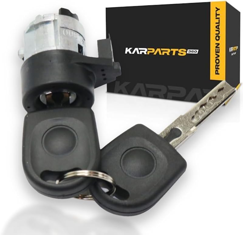 Cilindro da fechadura de ignição KarParts360 para Volkswagen Beetle 2006 e 2007 – 2 chaves