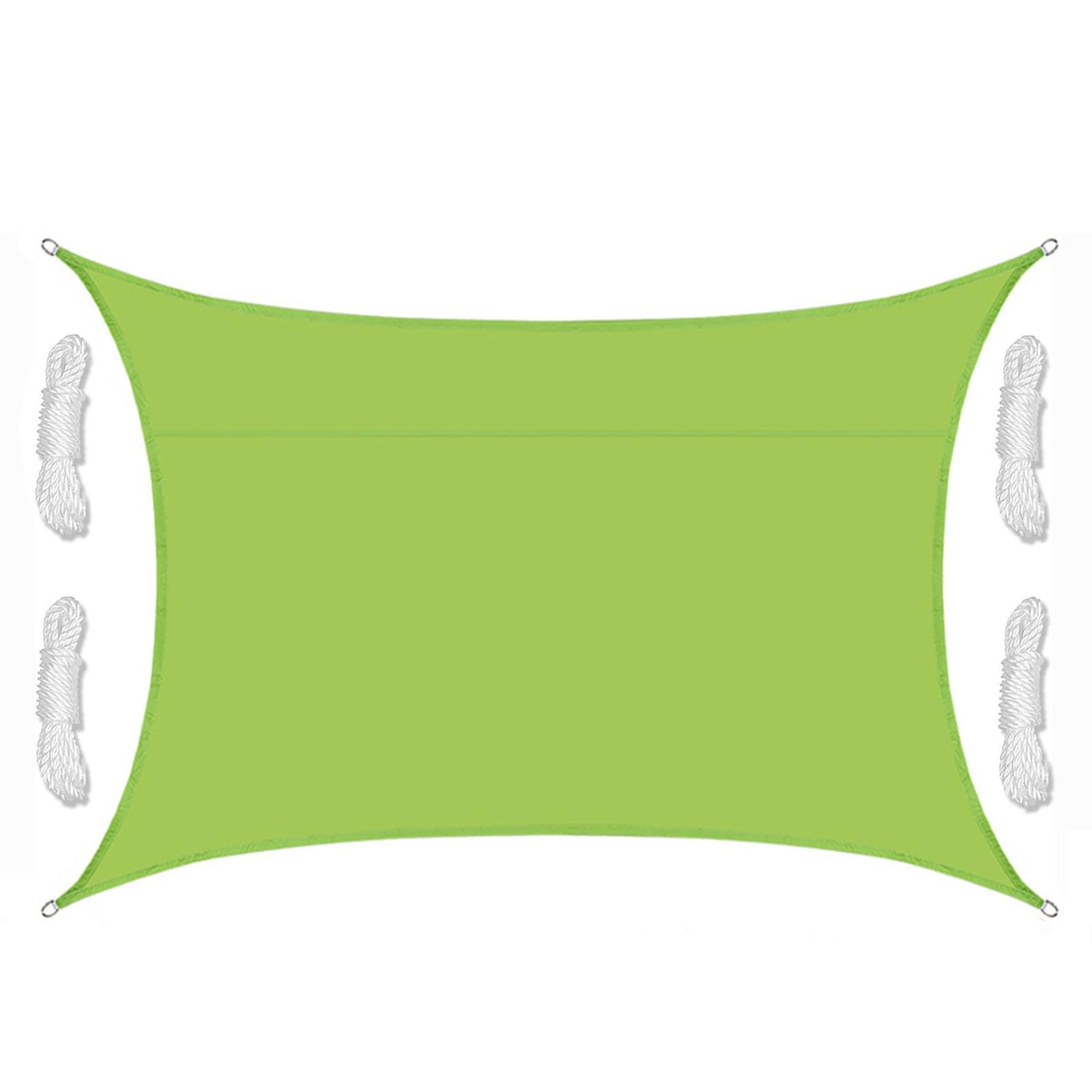 Voile d'ombrage rectangulaire imperméable 4x5 m vert pour jardin et terrasse