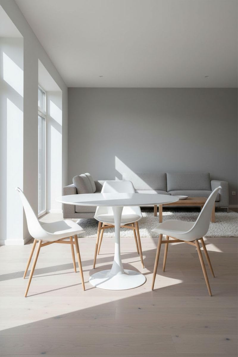 Regalos Miguel - Estilo Nórdico - Mesa Kolio 80 cm - Blanco