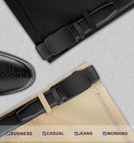 Image of BULLIANT Men's Ratchet Belt Nontrimmable-Click Belt Adjustable for Men Gift Lightweight 1 3 /8 inch
