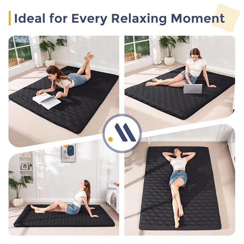 Image of MAXYOYO Japanese Floor Futon Mattress Full Size, 3 inch Thicken Mattress