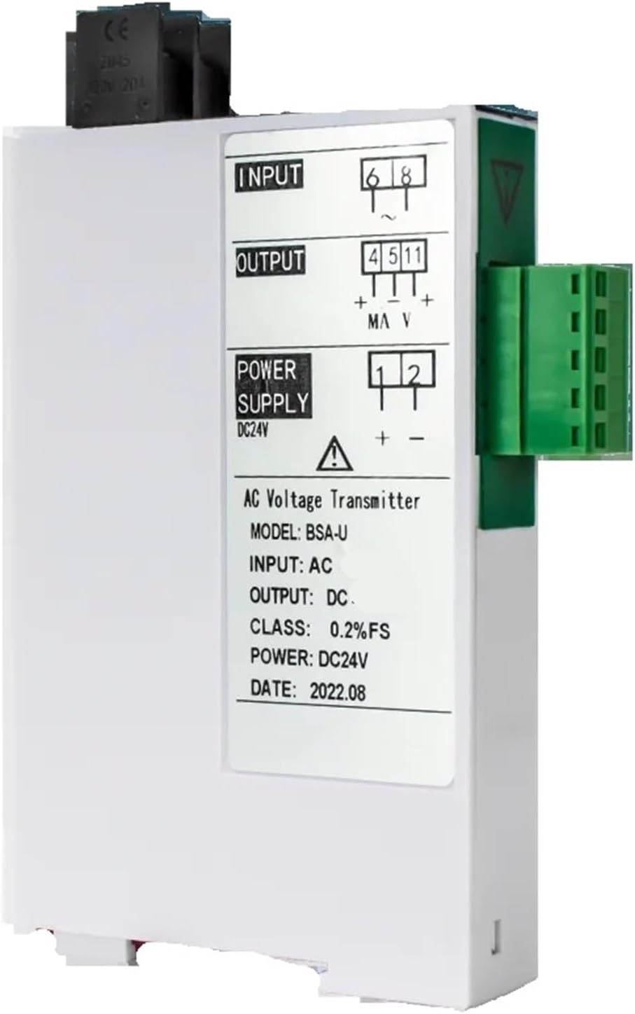 AC 0-100V 0-500V 0-1000V Voltage Transmitter 0-5V RS485 Voltage Sensor DC24V DIN Voltage Sensor Transmitter(Output Rs485,AC 0-220V)