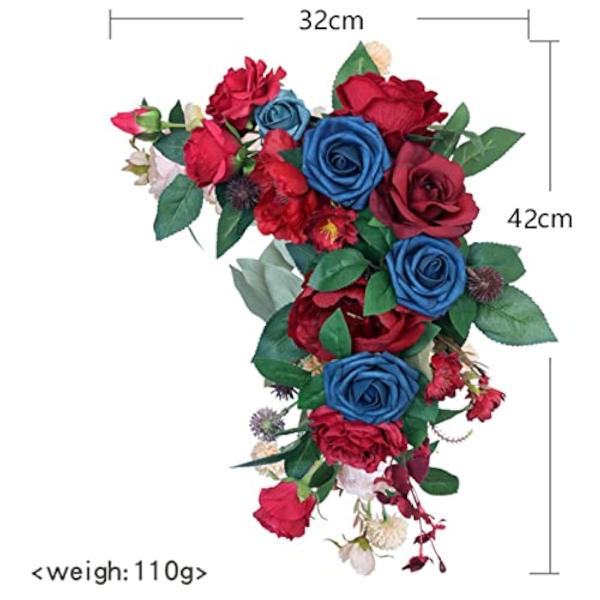 Artificial Wedding Arch Flowers Decorative for Wall Drawing Room Outdoor