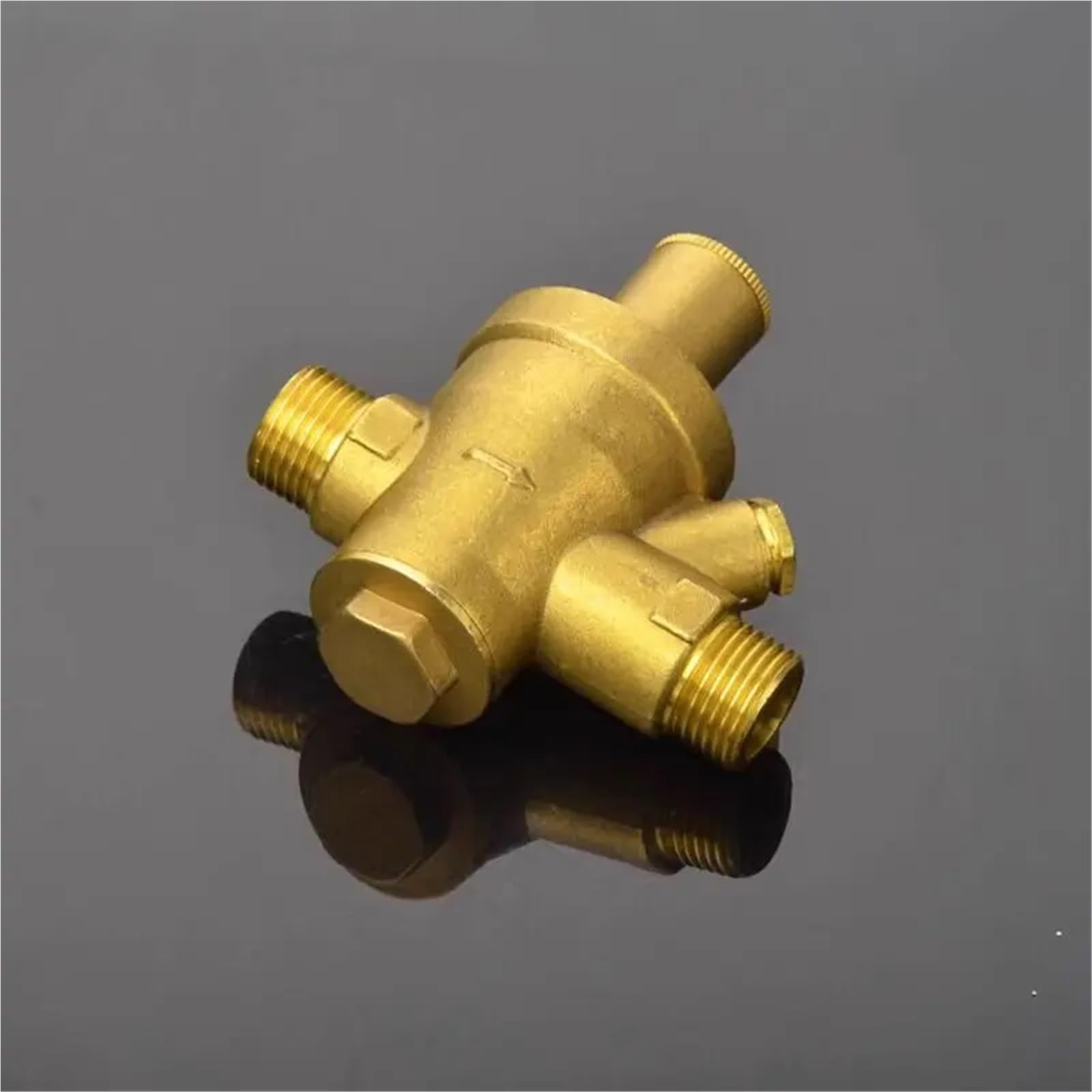 Válvula reductora de agua ajustable, válvula reguladora presión latón con rosca macho, 1/2 ", 3/4" y 1" Para Grifo De Riego De JardíN
