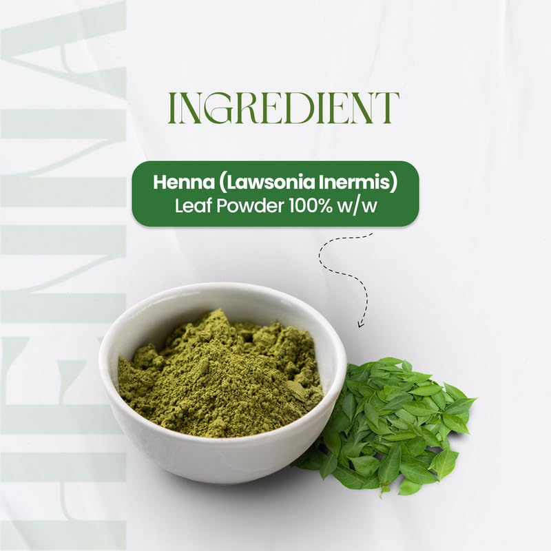 Image of BSY Organic Henna Powder for Hair - 100% Pure & Natural Herbal Maruthani Powder for Rich Hair Colour | Chemical-Free Henna for Women & Men 100g