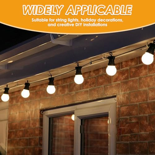 LZVXTYM 1/16 Inch Wire Rope, 328 FT Stainless Steel Clothes Line Cable, Vinyl Coated String Light Hanging Kit with 150 Crimping Loop Sleeves for Indoor Outdoor - Thumbnail 6