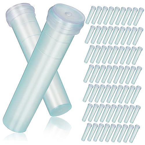 VILLFUL 100pcs Orchid Tubes Flowers Water Storage Tubes Floral Arrangements Tube Water Tubes for Flowers Stem Water Tube Floral Tubes Arrangement Water Tubes Plastic