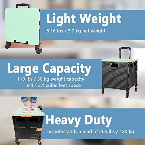 Chariot de bureau portable en plastique durable robuste