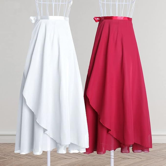 CRETUAO Vrouwen Elegante Ballroom Dans Training Rok, Fishbone Curling Party Lange Swing Race Rok, Moderne Flamenco Wals Standaard Latin Dance Lange Rok, zwart,XXL