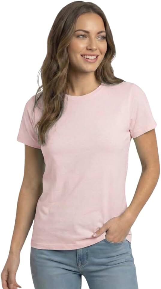 Camiseta Feminina Lisa 100% Algodão Fio 30.1 | Gola Reforçada Ribana | Essencial, Confortável | Sem Etiqueta | Embalagem premium