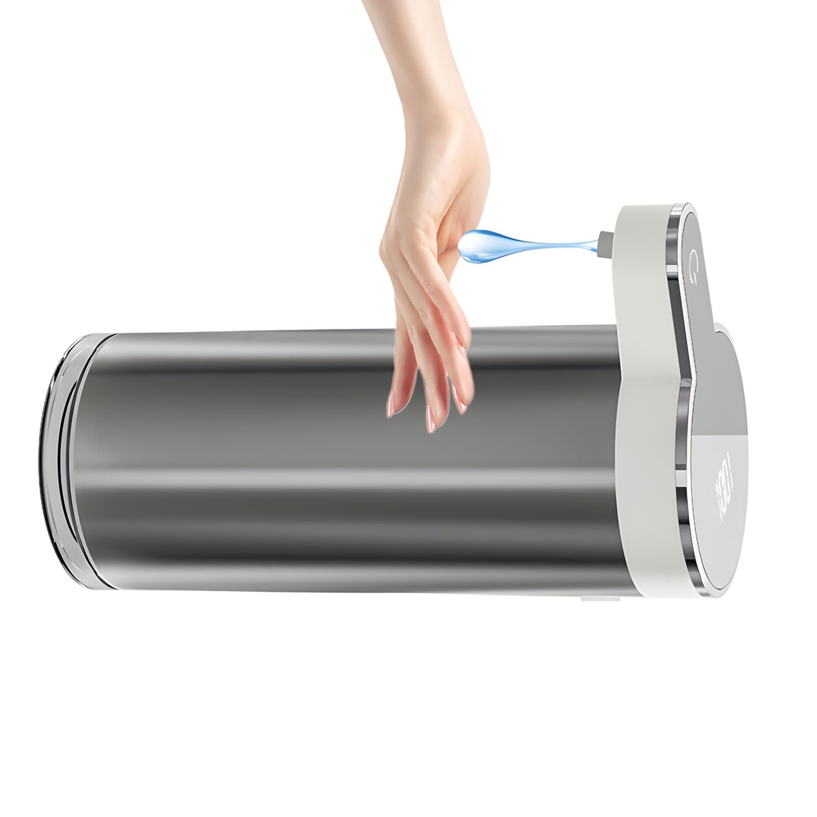 Elnwnnkc White Motion Activated Soap Dispenser 1200Mah Battery Powered Ipx5 Waterproof For Home Commercial Spaces Easy Use Soap Dispenser