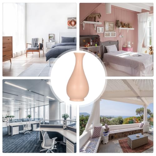 Jarrón de cerámica rosa moderno ABOOFAN macetero decorativo 4