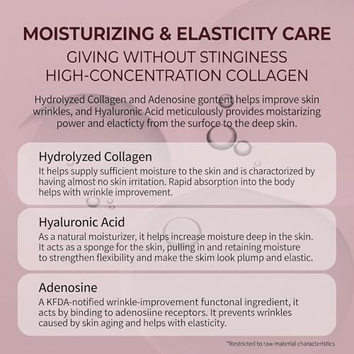 Image of esfolio Made in Korea 30 Sheets Pure Skin Collagen Hyaluronic Acid Essence Facial Mask - Hydrating Face Mask for Smooth, Firm, and Supple Skin