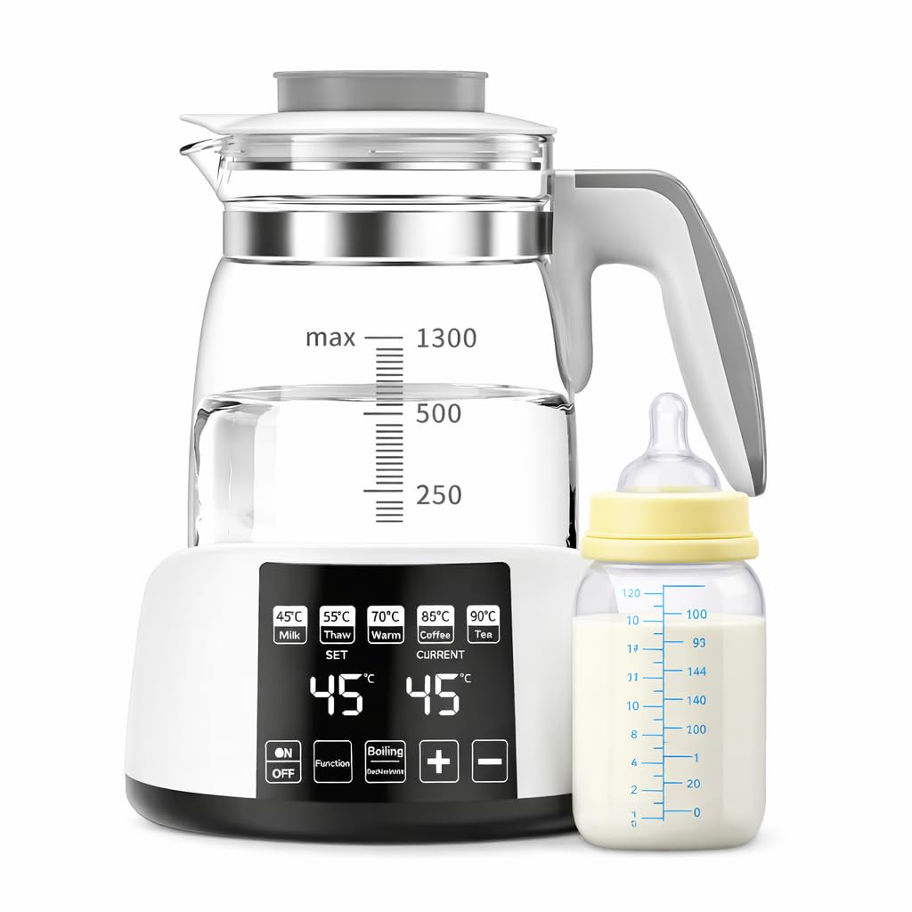 Baby Bottle Warmer,Electric Kettle Water Warmer,Temperature Control Kettle,Formula Water Warmer Temperature Control, Multi-Temperature Control for Formula, Breastmilk, Tea, Coffee, Sterilizer