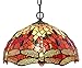 Amora Lighting AM1034HL14 Tiffany Style Stained Glass Hanging Lamp Ceiling Fixture