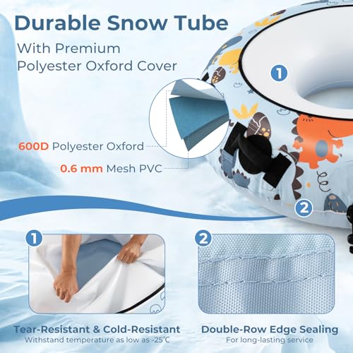 Goplus XXL-Snowtube mit Oxford-Bezug – 132 cm – Bild 4