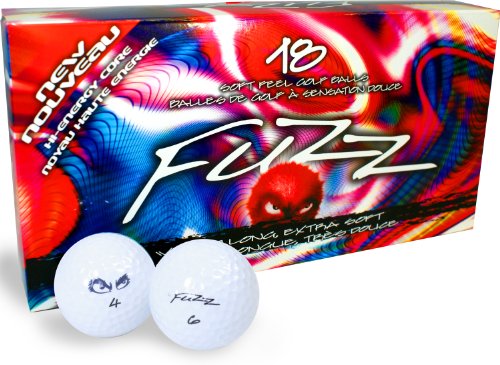 Fuzz Ball 18 Pack Low Compression Golf Balls (White)