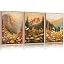 Boho Mountain Sunset Wall Art