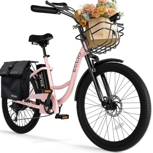 24'' Electric Bike for Adults, Peak 1000W Motor 28MPH, 48V