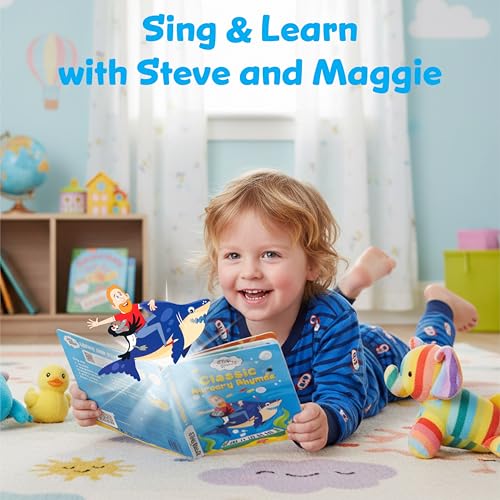 Image of Steve and Maggie Sound Book - 10 Button Interactive Nursery Rhymes, Musical Books for Toddlers 1-3, Talking Books for Kids, Sing Along Baby Music Book, Learning & Education Gift for Boys & Girls