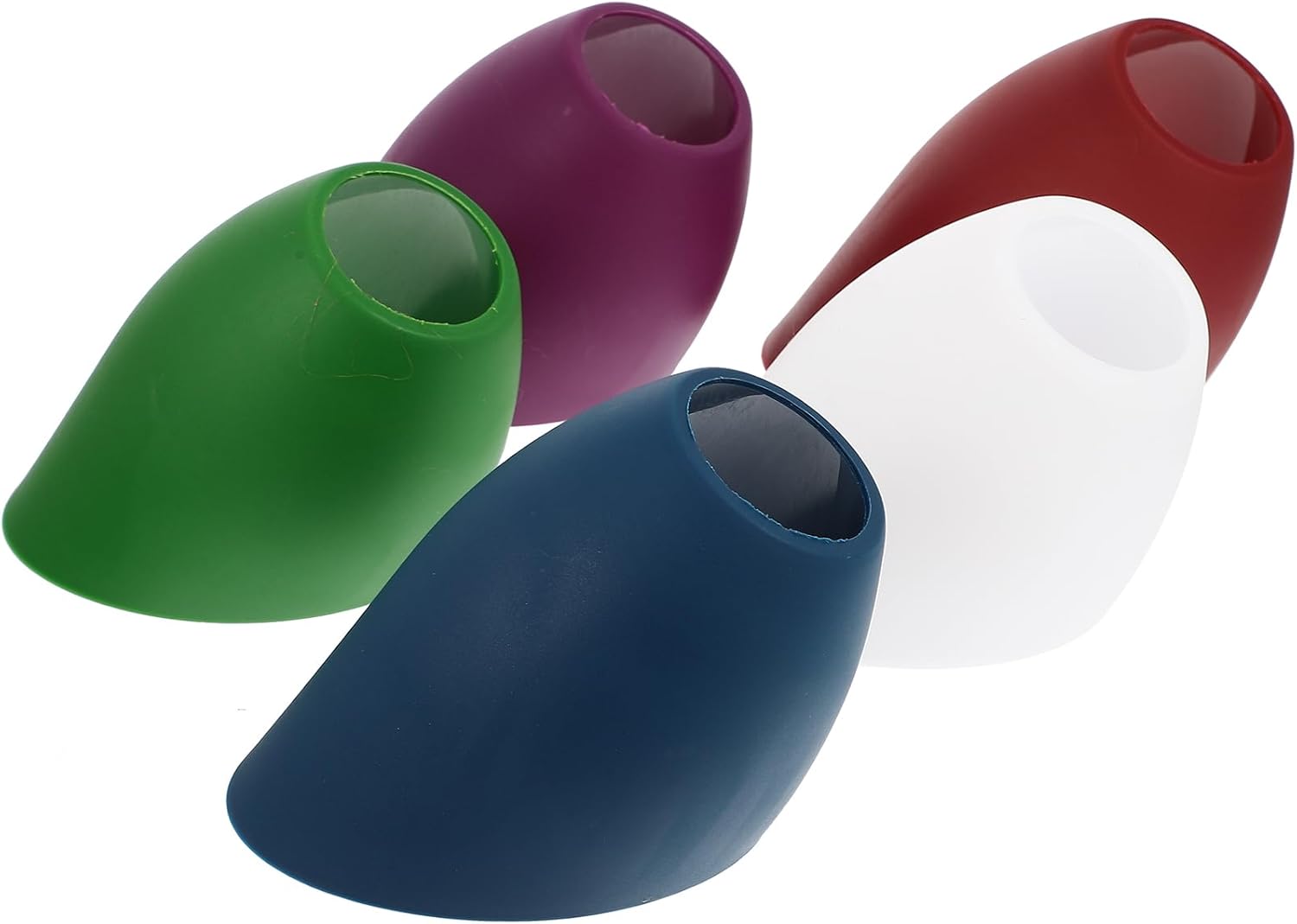 5PCS Plastic Lamp Shade Replacement, Floor Lamp Light Cover Replacement Lamp Shade Cover, Inclined Horseshoe Shape Lampshade for Chandelier, Pendant Light, Wall Sconces Series (Color a)