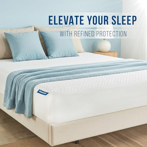 Image of Luxury King Size Tencel Waterproof Mattress Protector Deep Pocket - Premium Cooling Bed Cover Pad - Hypoallergenic & Allergy-Friendly - Oeko-Tex Certified - Ultra Soft & Breathable