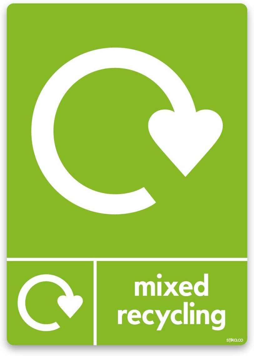 stika.co WRAP Recycling Signs Recycle Now Signs Self