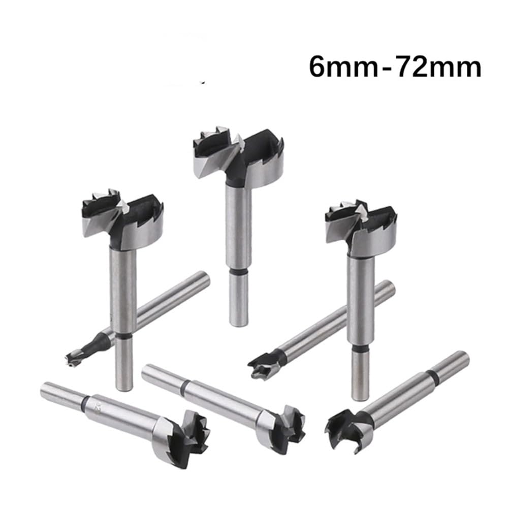 Brocas multidientes para carpintería, brocas de perforación de bisagra de 6mm-72mm, sierra de agujero autocentrante, herramientas de perforación para carpintería, 6,8,10,12