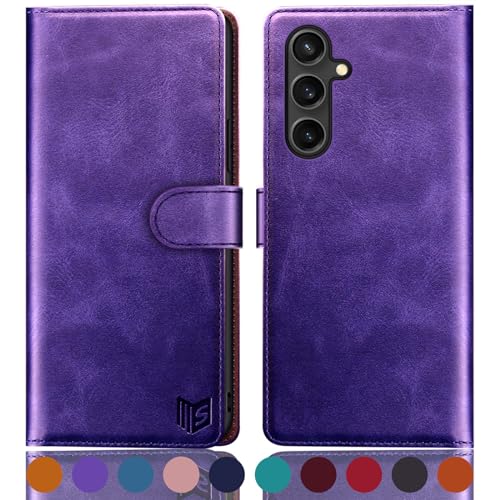 Housse Samsung S24 FE violette idéale pour sécuriser vos cartes en voyage