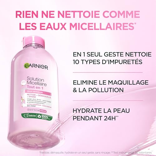 Garnier skinactive eau micellaire tout en 1 peaux sensibles 400ml - vue 4