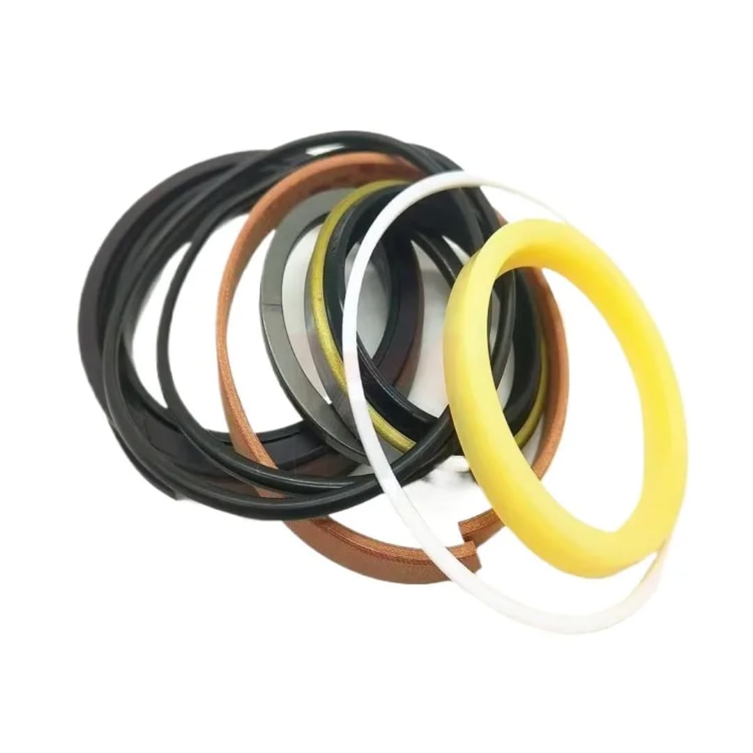 Loader Hydraulic Cylinder Oil Seal O Ring Kit, Compatible with WA380-1 Steering Cylinder Seal Kit, 7079924120, Excavator Replacement Part (A1)