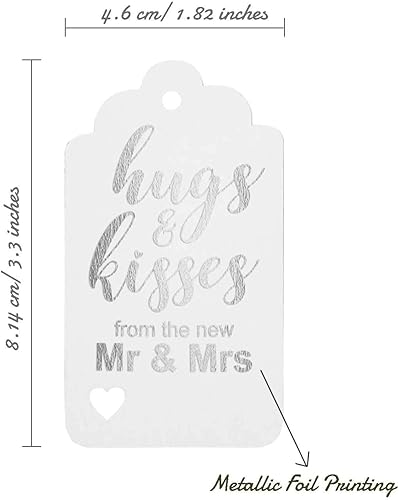 Miniatura 5 de Etiquetas colgantes de papel de aluminio plateado, 100 unidades